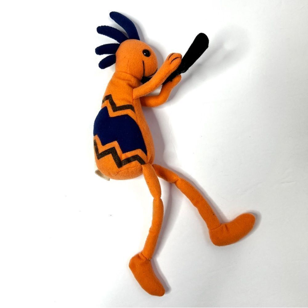 Vintage Kokopelli Bean Doll Orange Stuffed Animal